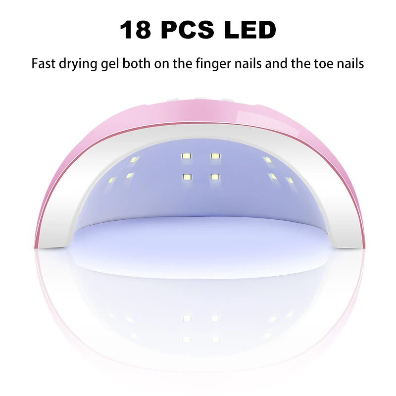 Kit Complet Vernis Semi-Permanent – Lampe UV & Ponceuse