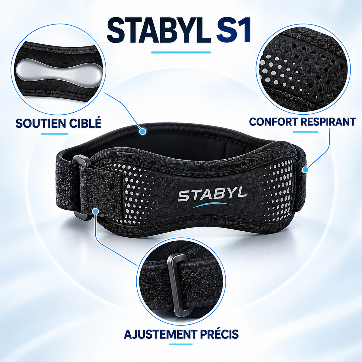 STABYL S1 - maintien ciblé, confort et ajustement précis